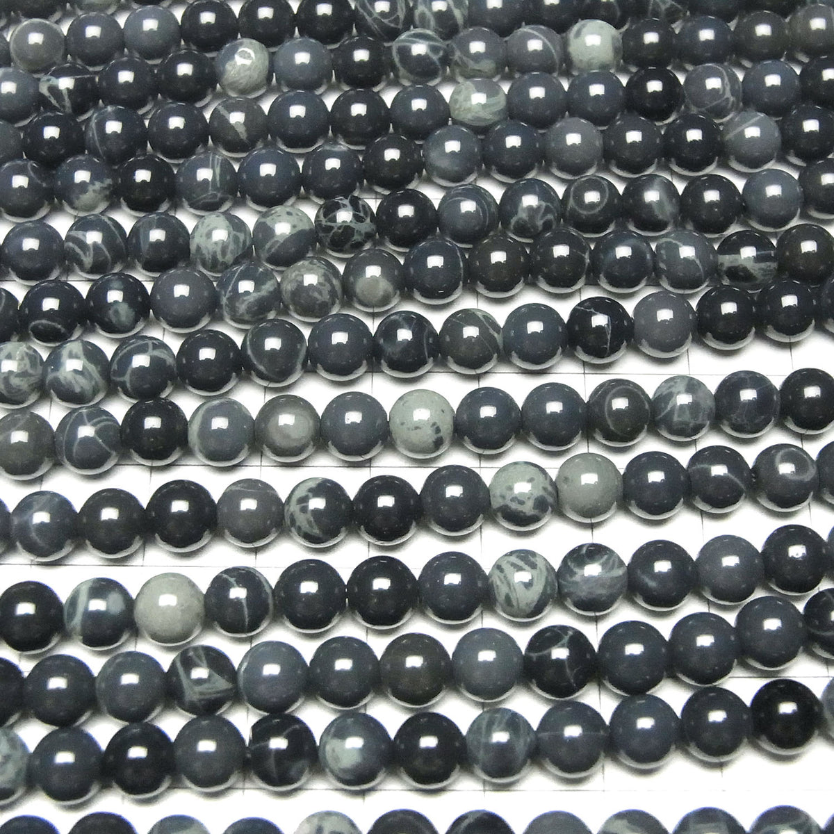 Spider Web Obsidian Round 6mm 1strand beads (aprx.15inch/38cm)