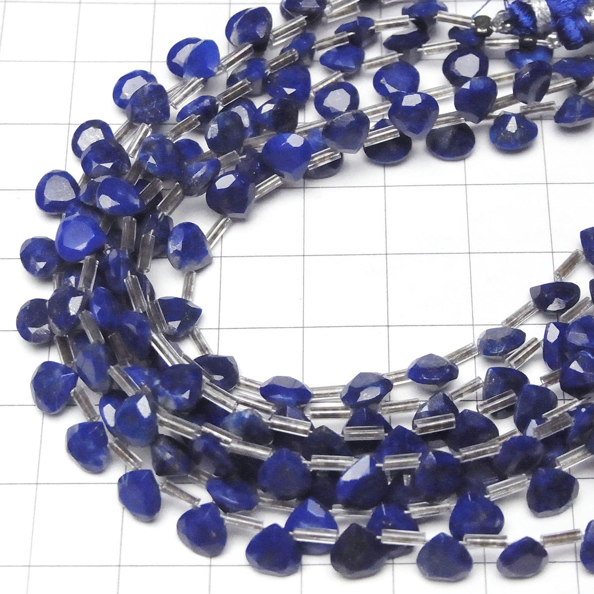 High Quality Lapislazuli AA++ Chestnut Faceted 6x6mm 1strand beads (18pcs )