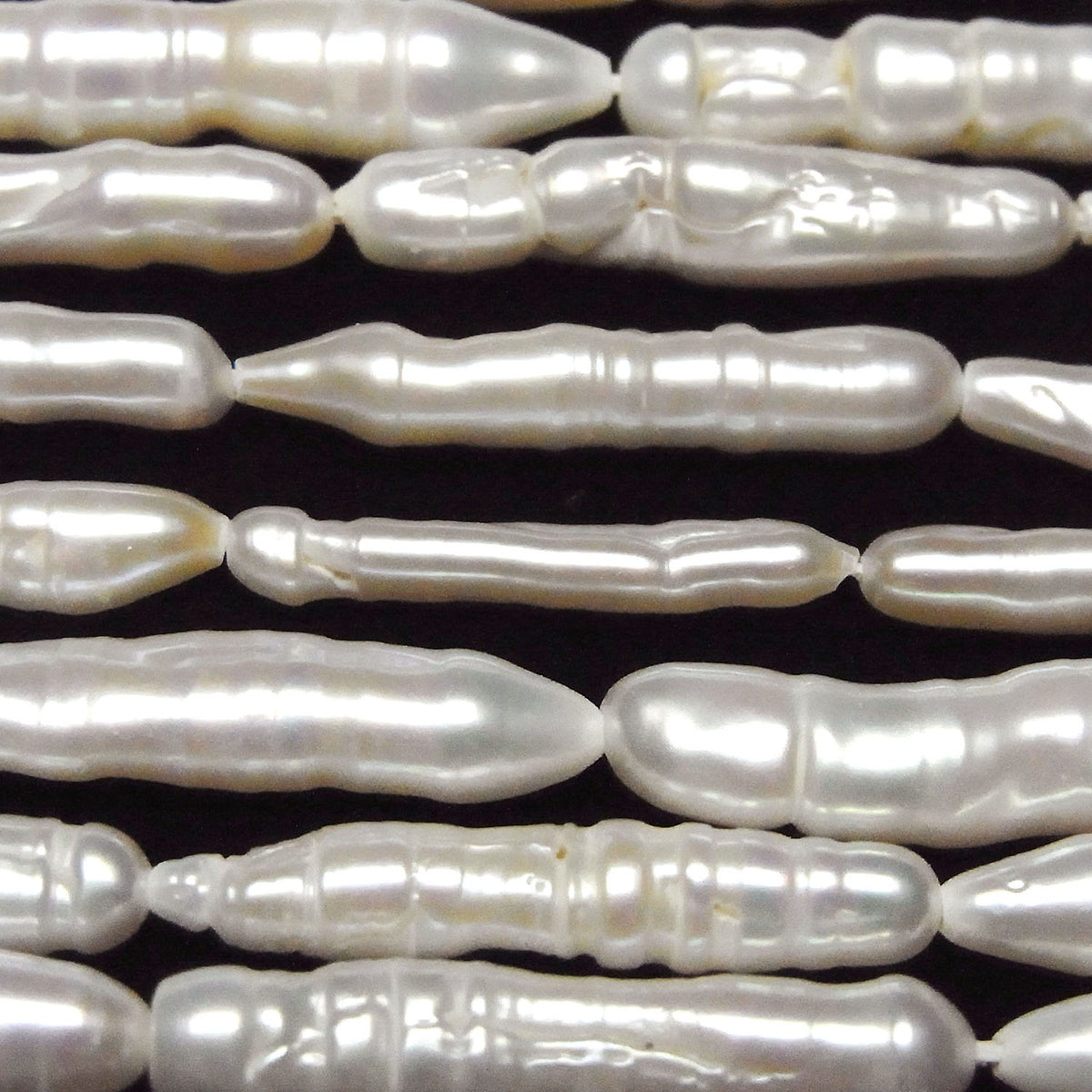 Fresh Water Pearl AA Stick 14-27mm White 1strand beads (aprx.15inch/36cm)