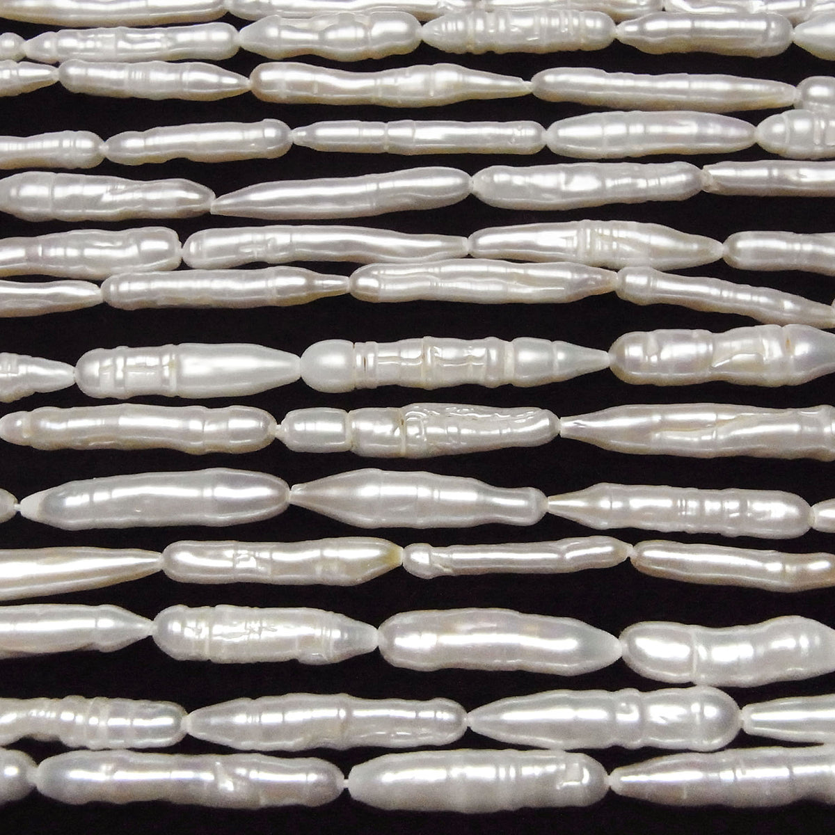 Fresh Water Pearl AA Stick 14-27mm White 1strand beads (aprx.15inch/36cm)