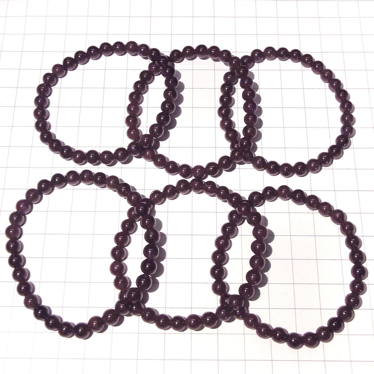 Star Garnet AAA- Round 6mm Bracelet