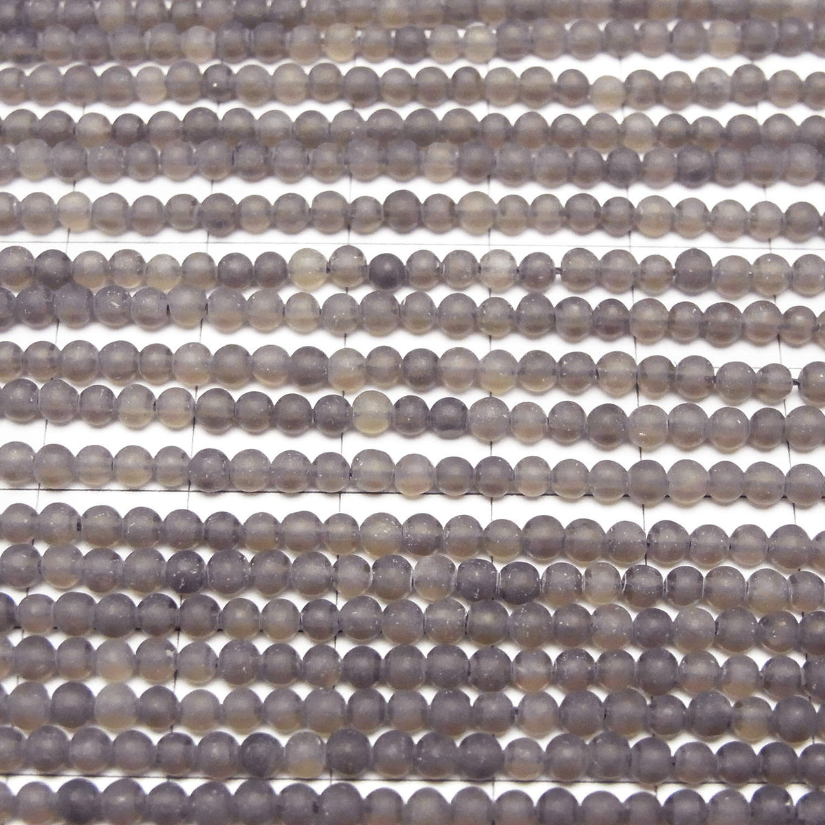 1strand $5.79! Frost Smoky Quartz AAA Round 3mm 1strand beads (aprx.15inch / 38cm)