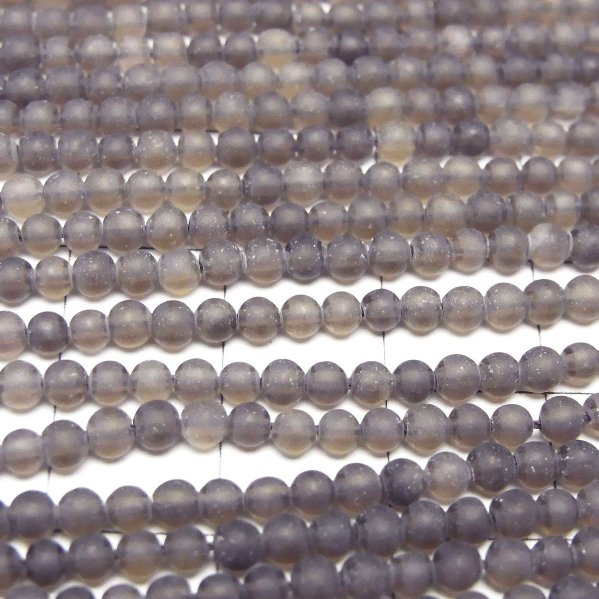 1strand $5.79! Frost Smoky Quartz AAA Round 3mm 1strand beads (aprx.15inch / 38cm)