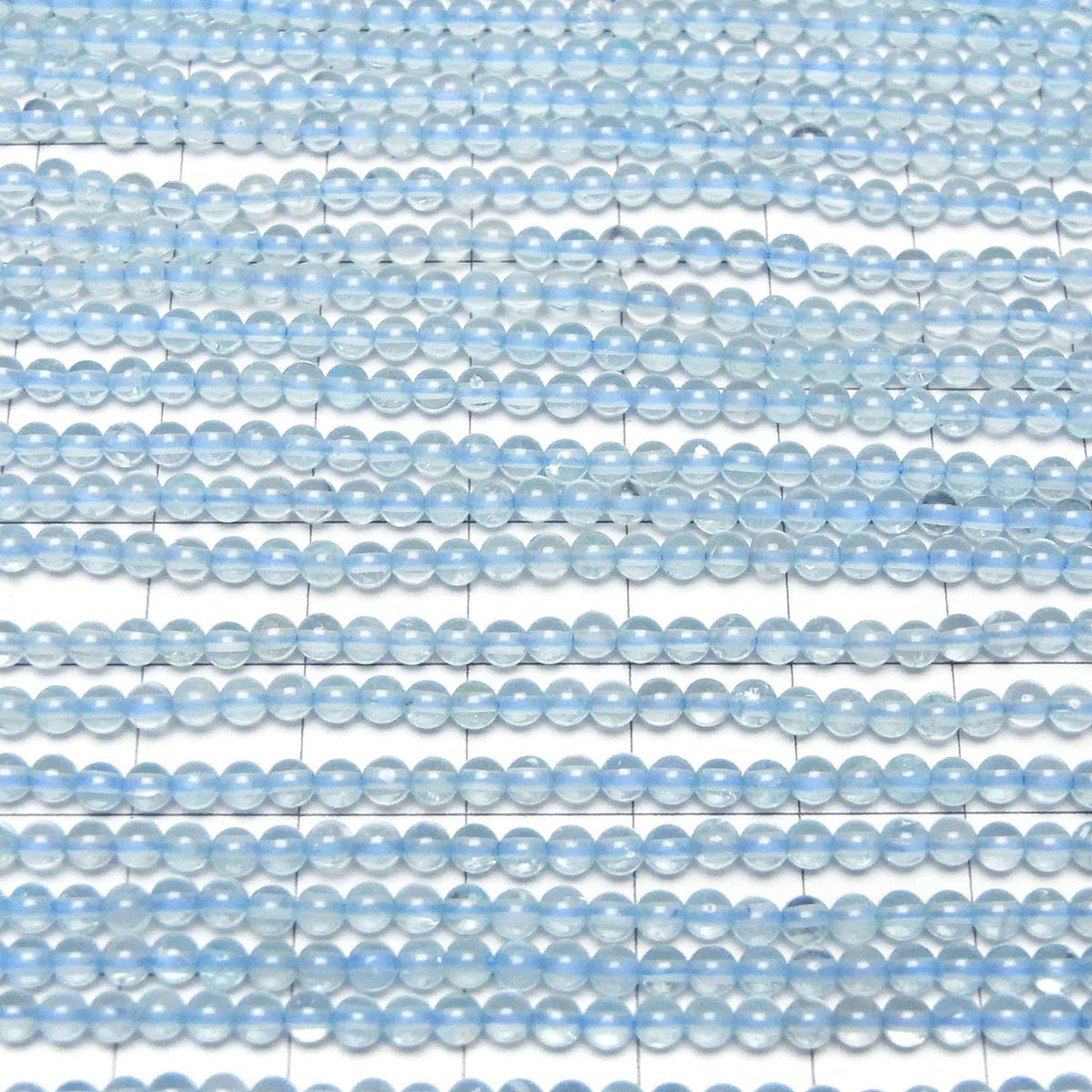 High Quality Blue color Topaz AAA- Round 3mm 1strand beads (aprx.15inch/37cm)