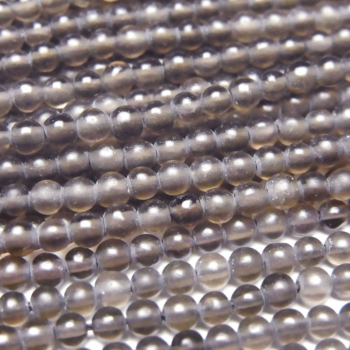 1strand $5.79! Frost Smoky Quartz AAA Round 3mm 1strand beads (aprx.15inch / 38cm)