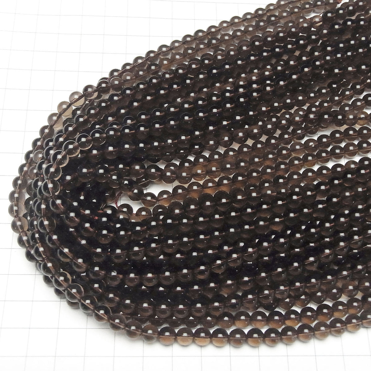 Smoky Quartz AAA Round 6mm 1strand beads (approx. 15 inches/37 cm)