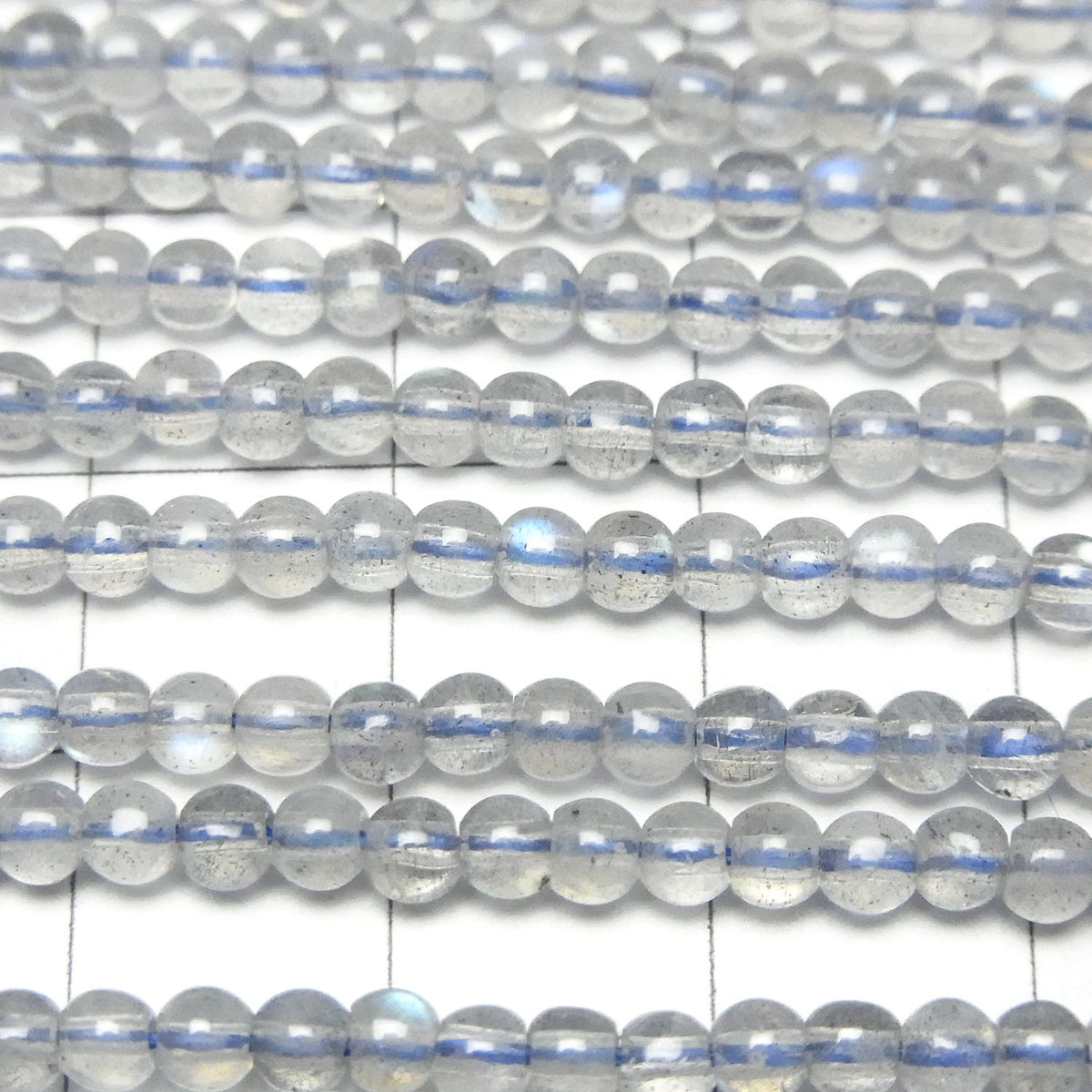 Labradorite AAA Ronde Haute Qualité 3mm 1fil de perles (environ 15 pouces / 37cm)