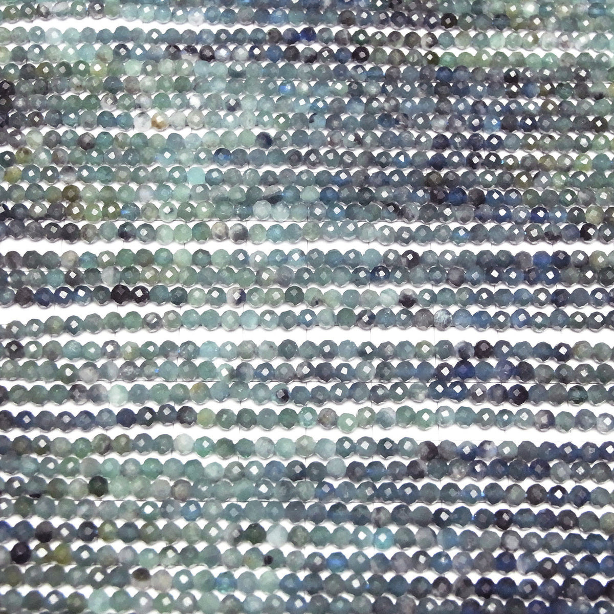 Hochwertig! Indigolit-Turmalin AA+ facettierte Runde 3mm 1Strang Perlen (ca. 15 Zoll/37 cm)