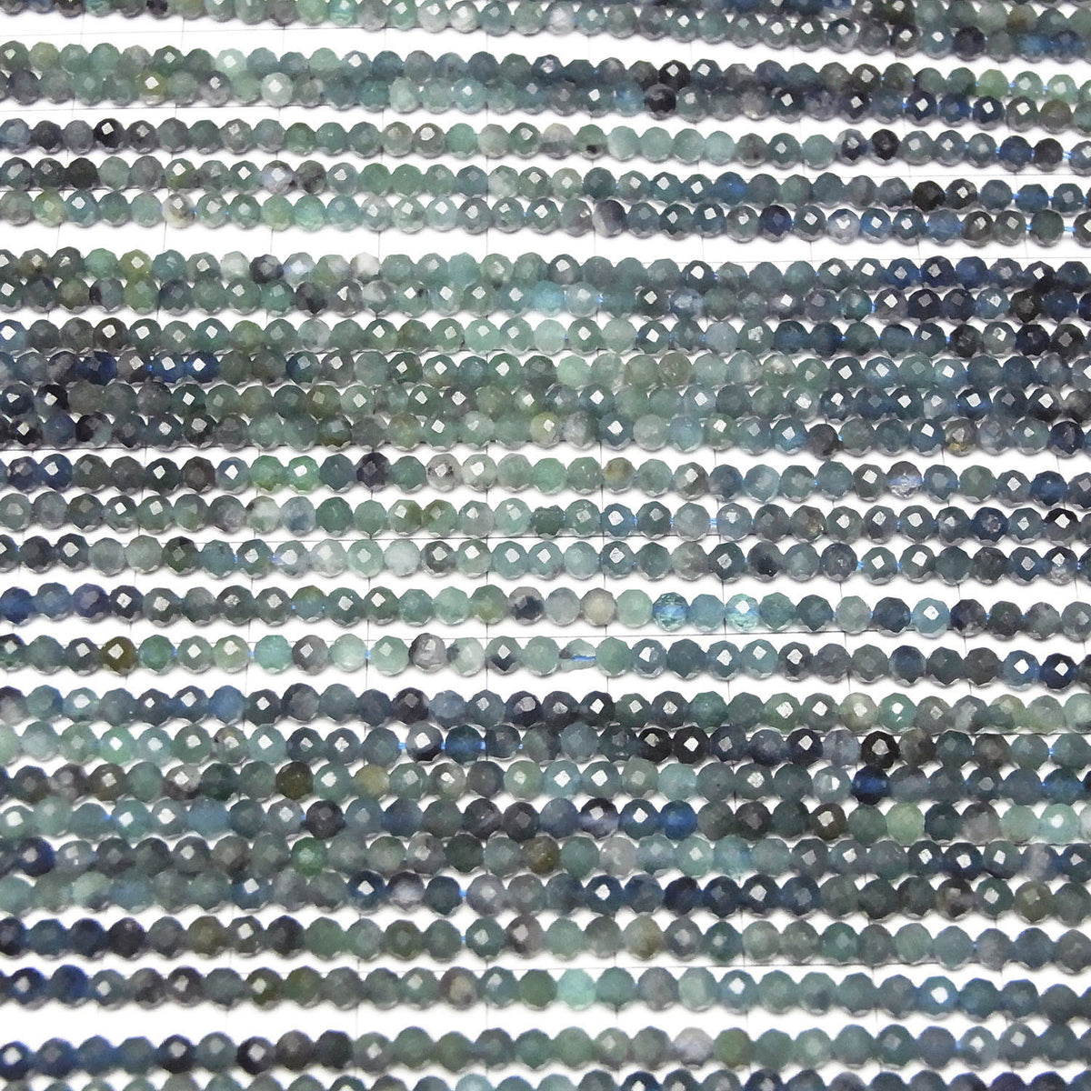 Hochwertig! Indigolit-Turmalin AA+ facettierte Runde 3mm 1Strang Perlen (ca. 15 Zoll/37 cm)