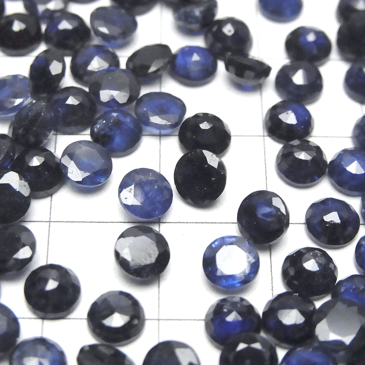 High Quality Blue Sapphire AAA- Loose stone Round Faceted 5x5mm 3pcs