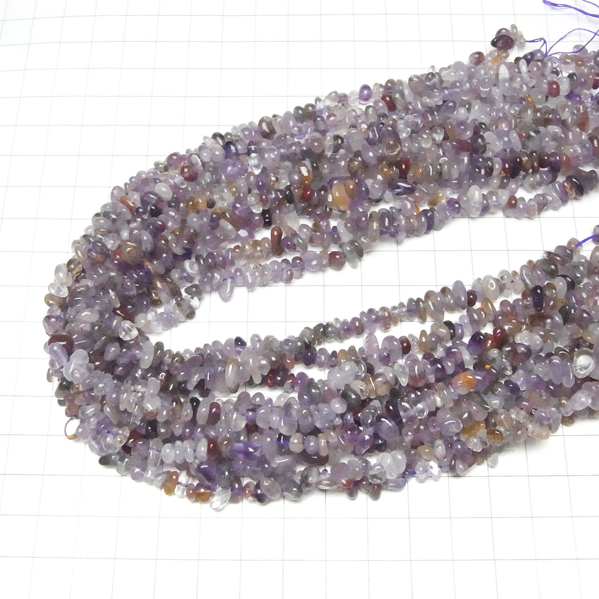 1 fil 5,79 $ ! Cacoxénite dans Améthyste AA++ Pépites (petite pépite) 1 fil de perles (environ 15 pouces/37 cm)