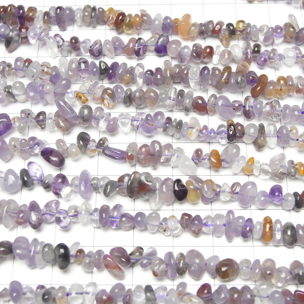1 fil 5,79 $ ! Cacoxénite dans Améthyste AA++ Pépites (petite pépite) 1 fil de perles (environ 15 pouces/37 cm)