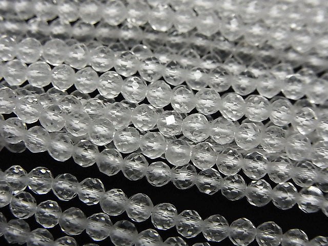 [Video]High Quality Crystal AAA Faceted Round 3mm 1strand beads (aprx.15inch / 38cm)