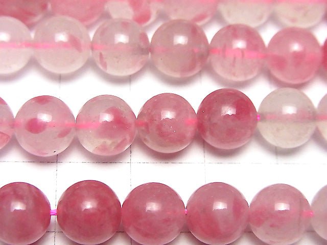 [Video]Rhodonite Silica Round 8mm half or 1strand beads (aprx.14inch/35cm)