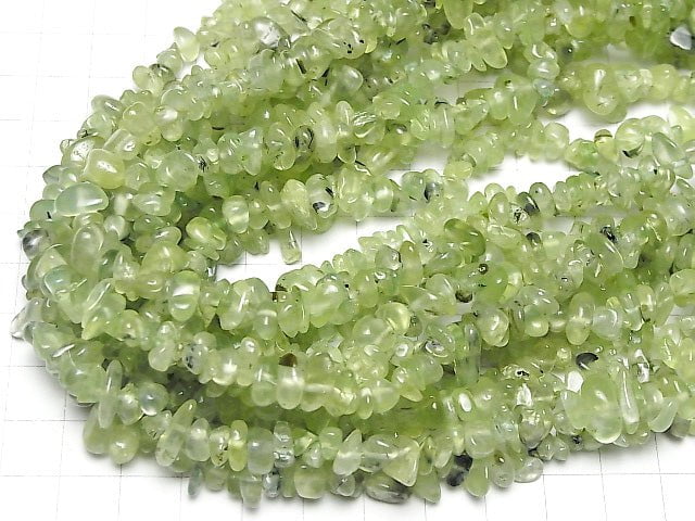 Prehnite AA+ Chips (Small Nugget ) 1strand beads (aprx.31inch/78cm)