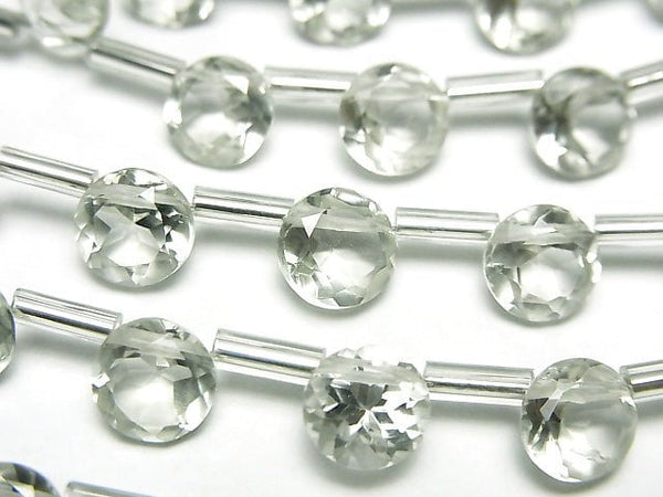 [Video] High Quality Green Amethyst AAA Brilliant Cut 7 x 7 x 4 mm 1 strand (10 pcs)