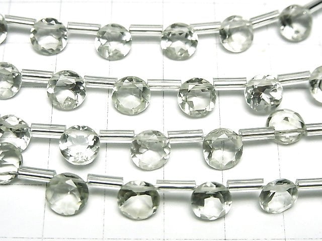 [Video] High Quality Green Amethyst AAA Brilliant Cut 7 x 7 x 4 mm 1 strand (10 pcs)