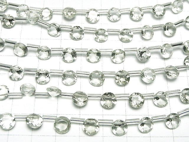 [Video] High Quality Green Amethyst AAA Brilliant Cut 7 x 7 x 4 mm 1 strand (10 pcs)