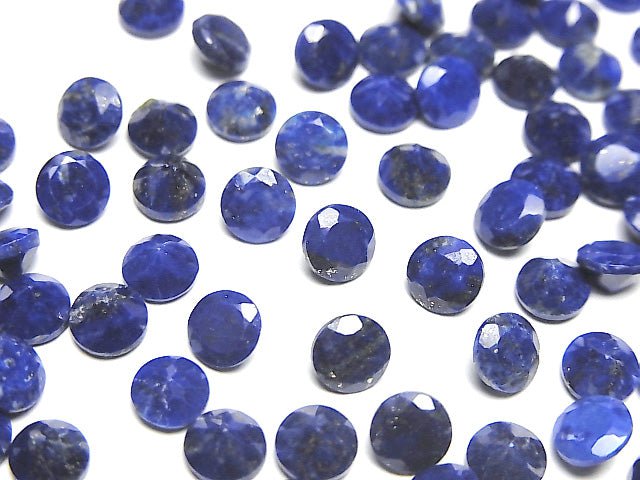 [Video]Lapislazuli AA++ Loose stone Round Faceted 5x5mm 10pcs