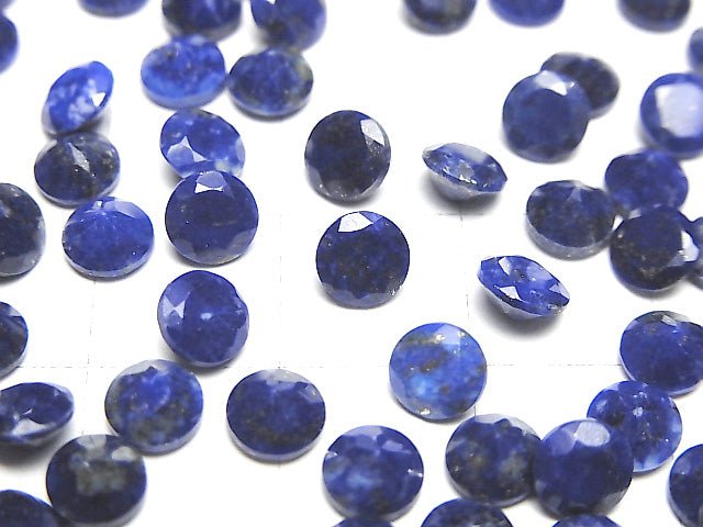 [Video]Lapislazuli AA++ Loose stone Round Faceted 5x5mm 10pcs