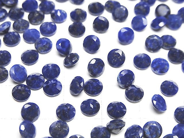 [Video]Lapislazuli AA++ Loose stone Round Faceted 5x5mm 10pcs