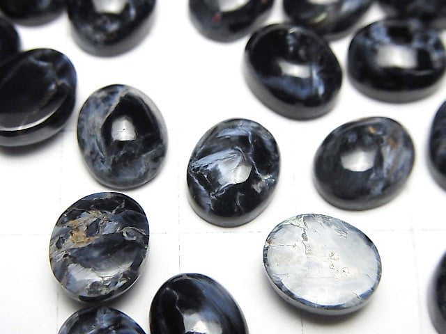 [Video]Blue Pietersite AAA Oval Cabochon 10x8mm 1pc