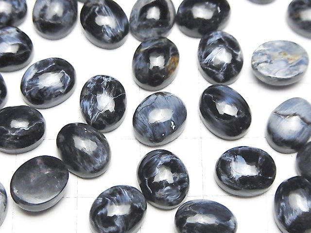 [Video]Blue Pietersite AAA Oval Cabochon 10x8mm 1pc