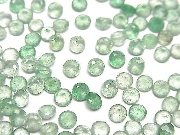 [Video] Green Aventurine AAA- Loose stone Round Faceted 4x4mm 10pcs