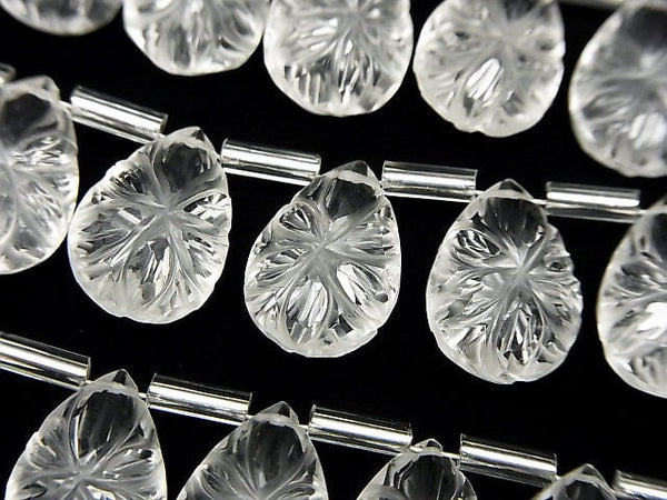 [Video] Crystal AAA- Carved Pear shape 14x10mm 1strand (12pcs)