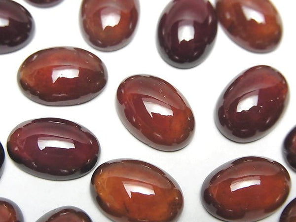 [Video]High Quality Hessonite Garnet AAA Oval Cabochon 14x10mm 2pcs