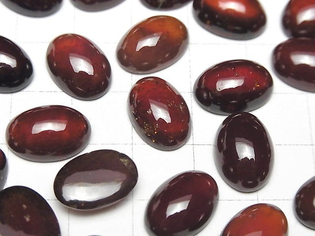 [Video]High Quality Hessonite Garnet AAA Oval Cabochon 14x10mm 2pcs