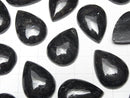 [Video] Nuummite Pear shape Cabochon 25x18mm 1pc