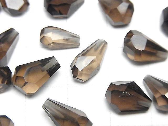 [Video] High Quality Smoky Quartz AAA Half Drilled Hole Rough Drop 3pcs