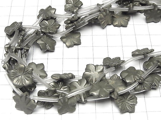 Golden Pyrite Flower 15x15x3mm half or 1strand beads (aprx.15inch / 38cm)