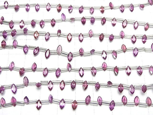 [Video]High Quality Rhodolite Garnet AAA Marquise Faceted 6x3mm 1strand (18pcs )