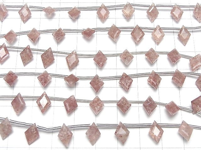 [Video] High Quality Pink Epidote AA++ Diamond Faceted 11x7mm 1strand (8pcs)