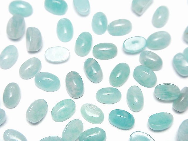 [Video] Amazonite AA++ Oval Cabochon 6x4mm 10pcs