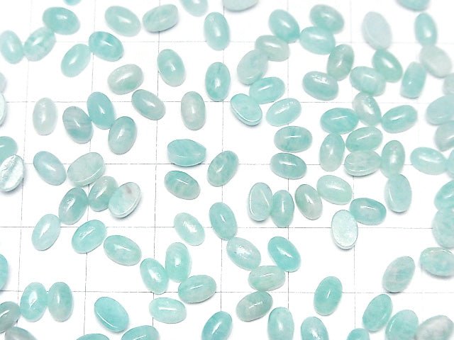 [Video] Amazonite AA++ Oval Cabochon 6x4mm 10pcs