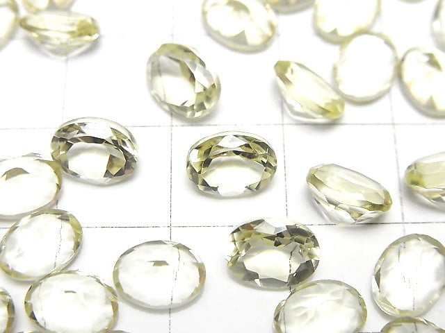 [Video]High Quality Lemon Quartz AAA Loose stone Oval Faceted 8x6mm 5pcs