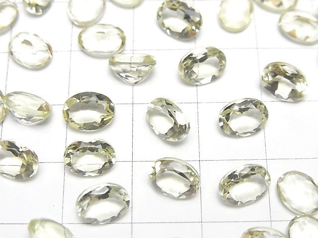 [Video]High Quality Lemon Quartz AAA Loose stone Oval Faceted 8x6mm 5pcs