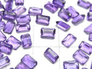 [Video]High Quality Amethyst AAA- Loose stone Rectangle Faceted 6x4mm 5pcs