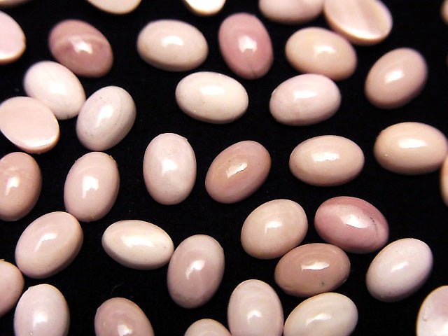 [Video] Australian Pink Opal AAA Oval Cabochon 6x4mm 10pcs