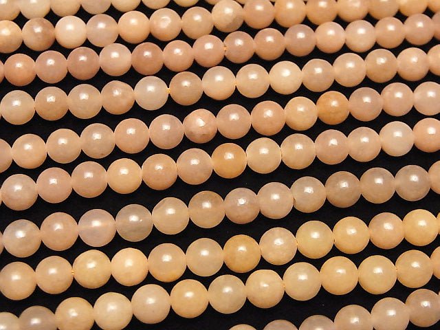 [Video] Pink Orange Aventurine AAA- Round 6mm 1strand beads (aprx.14inch/35cm)