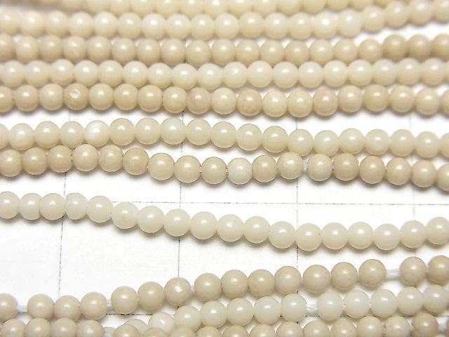 [Video] Riverstone Round 2mm 1strand beads (aprx.15inch/38cm)