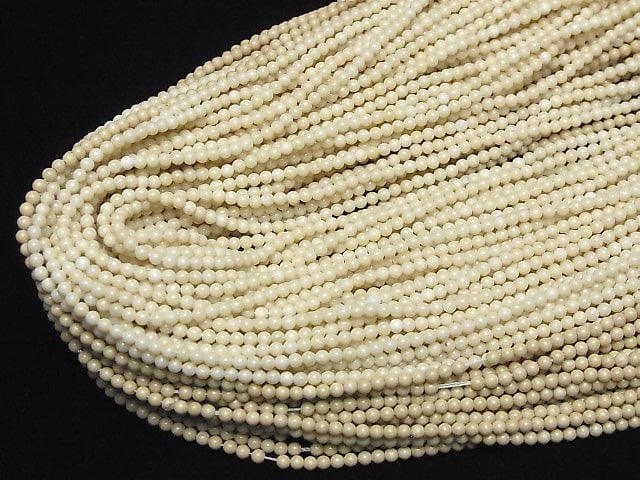 [Video] Riverstone Round 2mm 1strand beads (aprx.15inch/38cm)