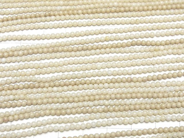 [Video] Riverstone Round 2mm 1strand beads (aprx.15inch/38cm)