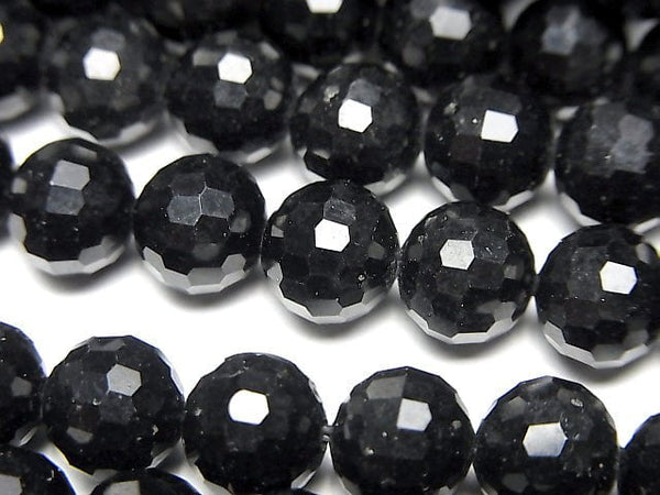 [Video] High Quality!  Onyx  Faceted Round 8mm  1strand beads (aprx.15inch/37cm)