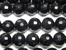 [Video] High Quality!  Onyx  Faceted Round 8mm  1strand beads (aprx.15inch/37cm)
