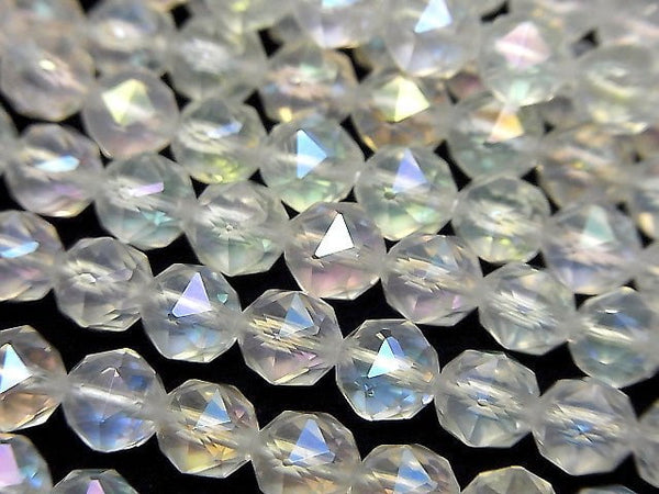 [Video] High Quality! Aqua Crystal AAA Star Faceted Round 6mm half or 1strand beads (aprx.14inch/35cm)