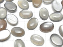 [Video]Gray-Brown Moonstone AAA Oval Cabochon 14x10mm 2pcs